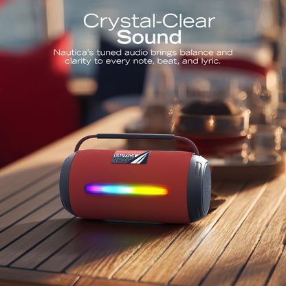 Nautica SP610 WRLS Urban NVR Bluetooth Portable Speaker with 15W Power and Ambient Light Modes