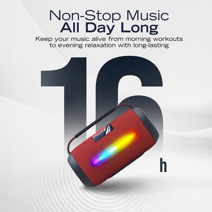 Nautica SP610 WRLS Urban NVR Bluetooth Portable Speaker with 15W Power and Ambient Light Modes