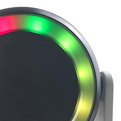 RCA BEAT-3 10-Watt Portable Mini Party Speaker with Bluetooth 5.4 and RGB Lighting