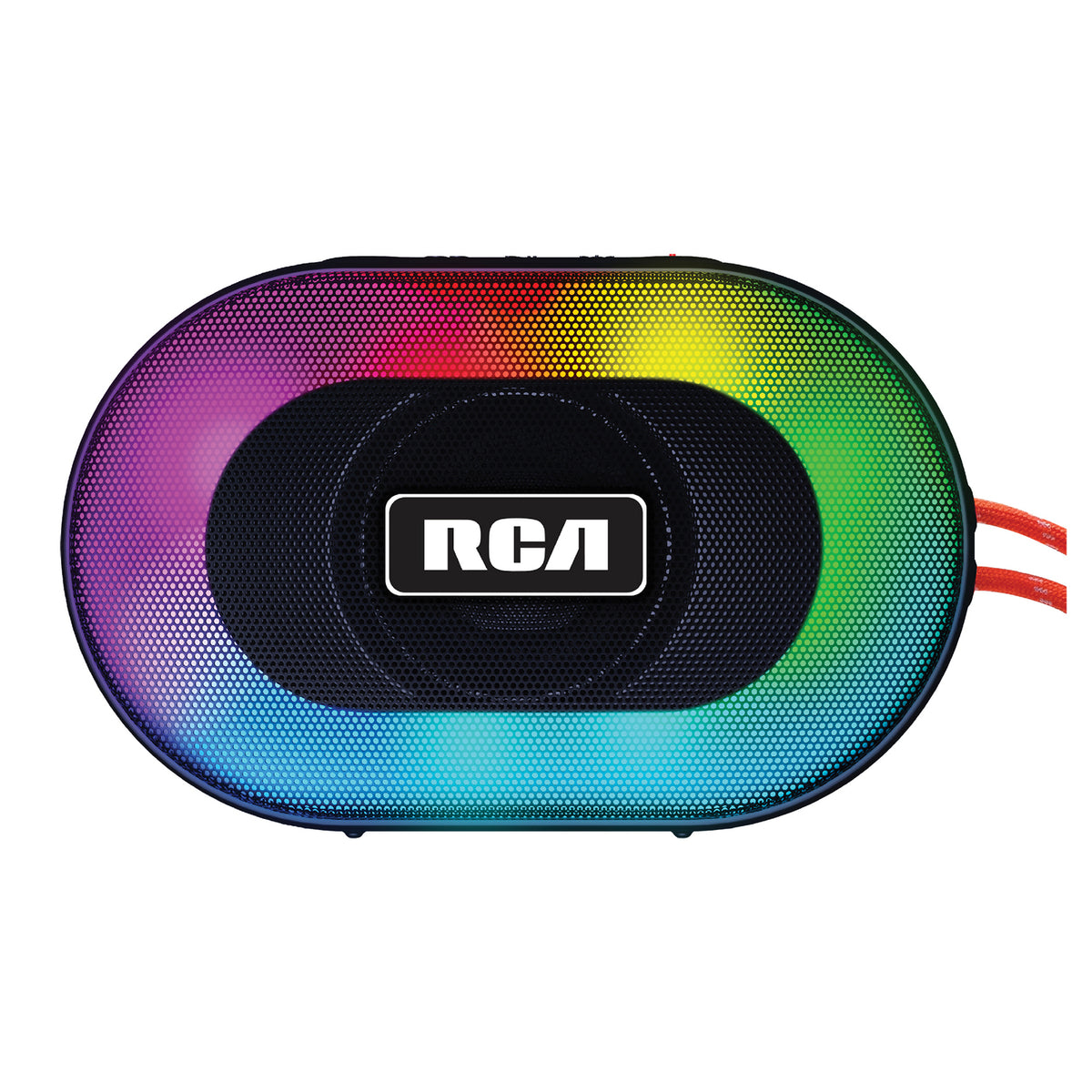 RCA DISCO-101 Portable Bluetooth Mini Speaker with RGB Flame Effect Lighting