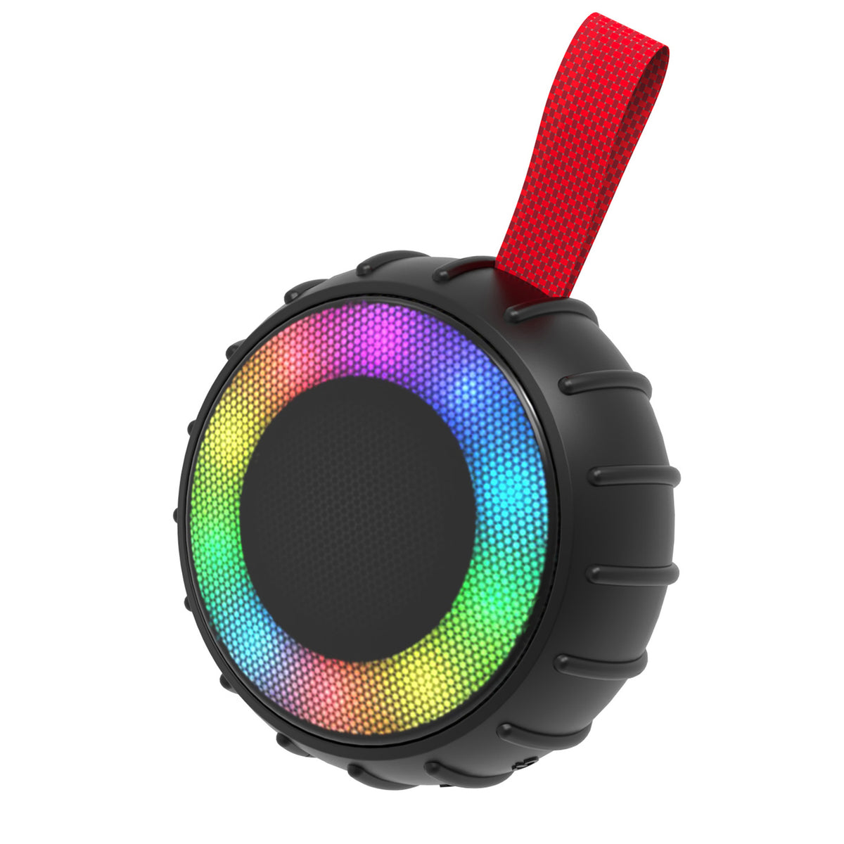 RCA FLAME-101BLACK 2-Inch Portable Mini Party Speaker with RGB Flame-Effect Lighting