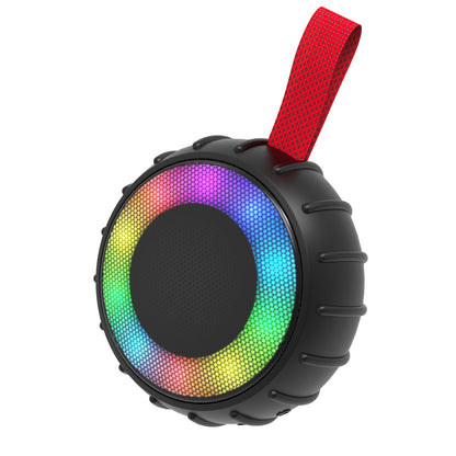 RCA FLAME-101BLACK 2-Inch Portable Mini Party Speaker with RGB Flame-Effect Lighting