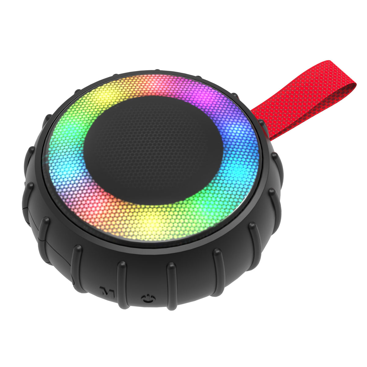 RCA FLAME-101BLACK 2-Inch Portable Mini Party Speaker with RGB Flame-Effect Lighting