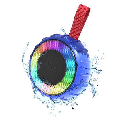 RCA FLAME-101BLUE 2-Inch Mini Bluetooth Party Speaker with RGB Flame-Effect Lighting, Blue