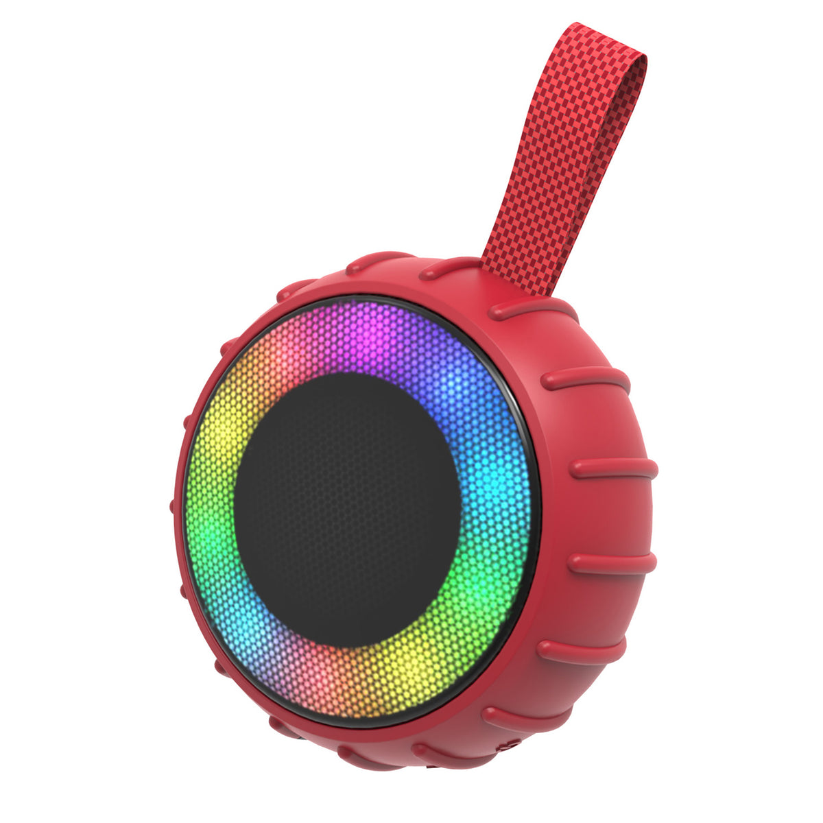 RCA FLAME-101 RED 2-Inch Portable Mini Party Speaker with RGB Flame Lighting