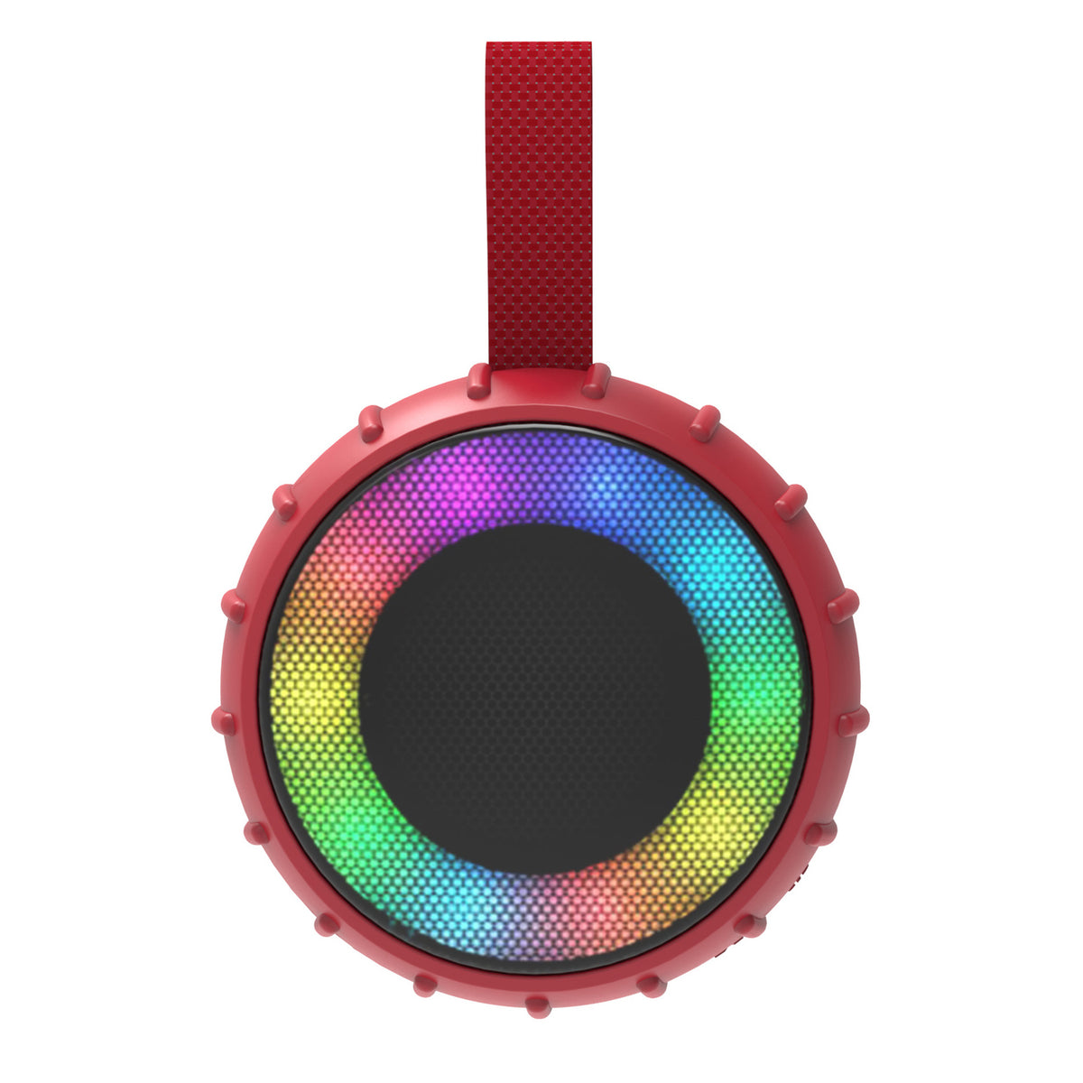 RCA FLAME-101 RED 2-Inch Portable Mini Party Speaker with RGB Flame Lighting