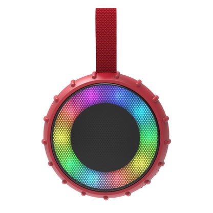 RCA FLAME-101 RED 2-Inch Portable Mini Party Speaker with RGB Flame Lighting