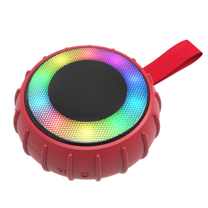 RCA FLAME-101 RED 2-Inch Portable Mini Party Speaker with RGB Flame Lighting