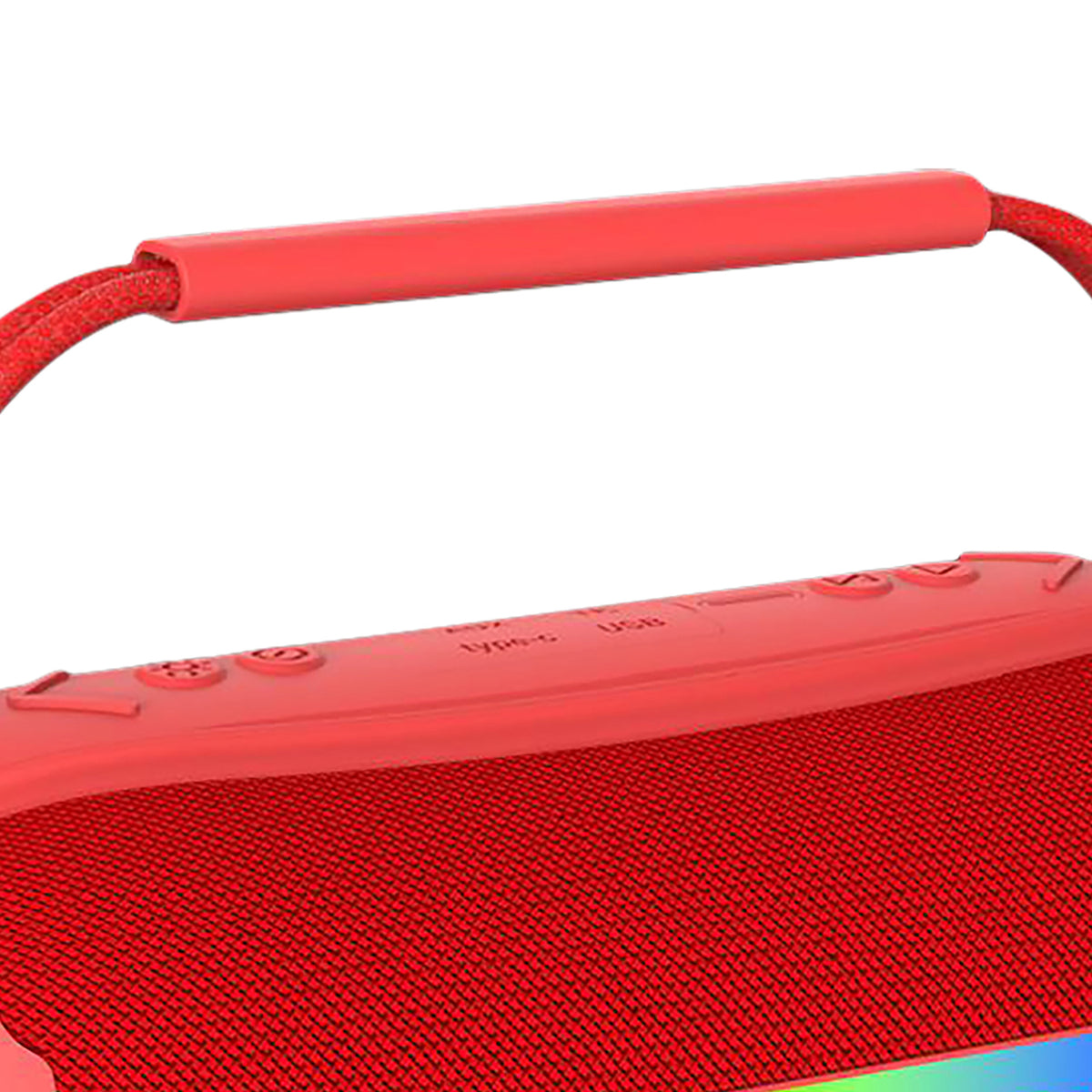 RCA FLEX-3RED Portable Bluetooth Mini Speaker with RGB Flame-Effect Lighting