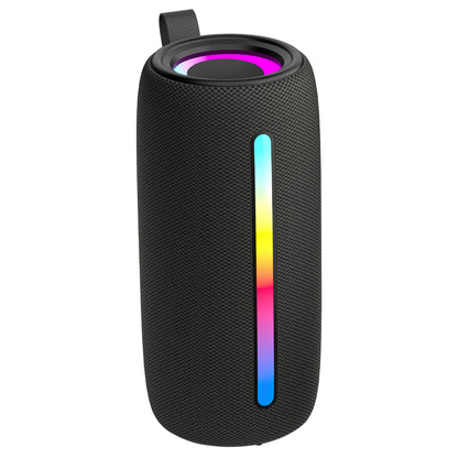 RCA FLEX-4 BLACK Mini Bazooka Party Speaker with Bluetooth 5.1 and Flame-Effect Lighting
