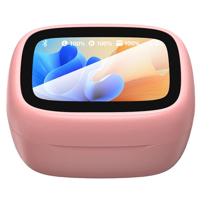 RCA WAVE-45-PINK True Wireless Earbuds with ANC, Touch Controls and Charging Display