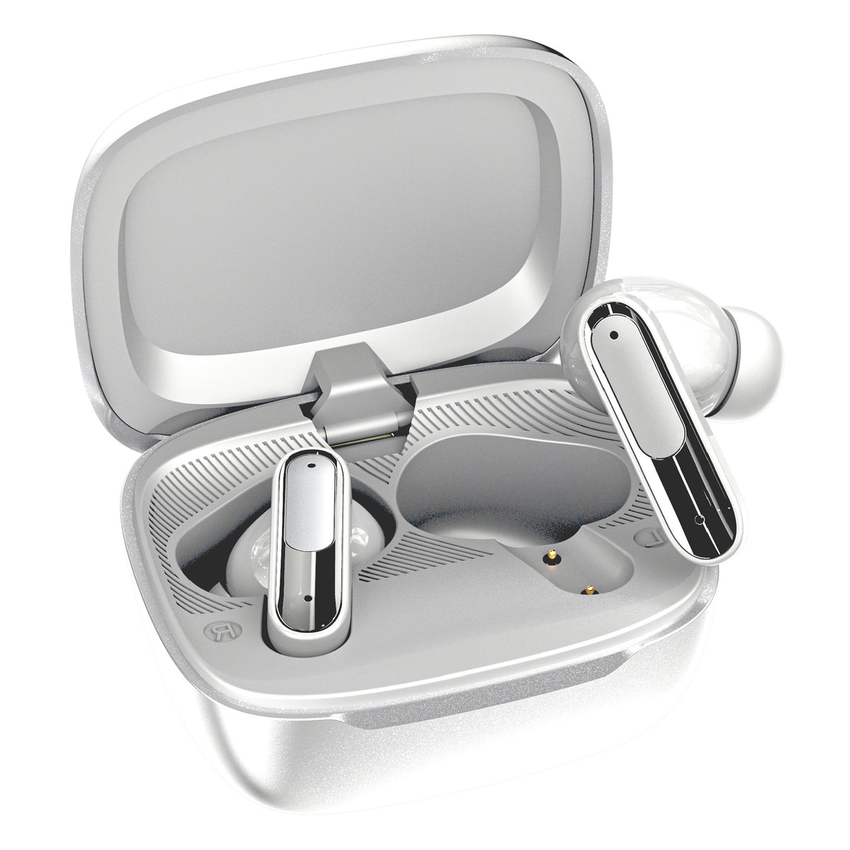 RCA WAVE-45WHT Wireless Touch Earbuds with Active Noise Cancellation, White