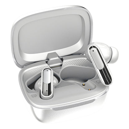 RCA WAVE-45WHT Wireless Touch Earbuds with Active Noise Cancellation, White