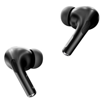 RCA WAVE-48BLACK True Wireless Bluetooth Earbuds with Charging Case and Display