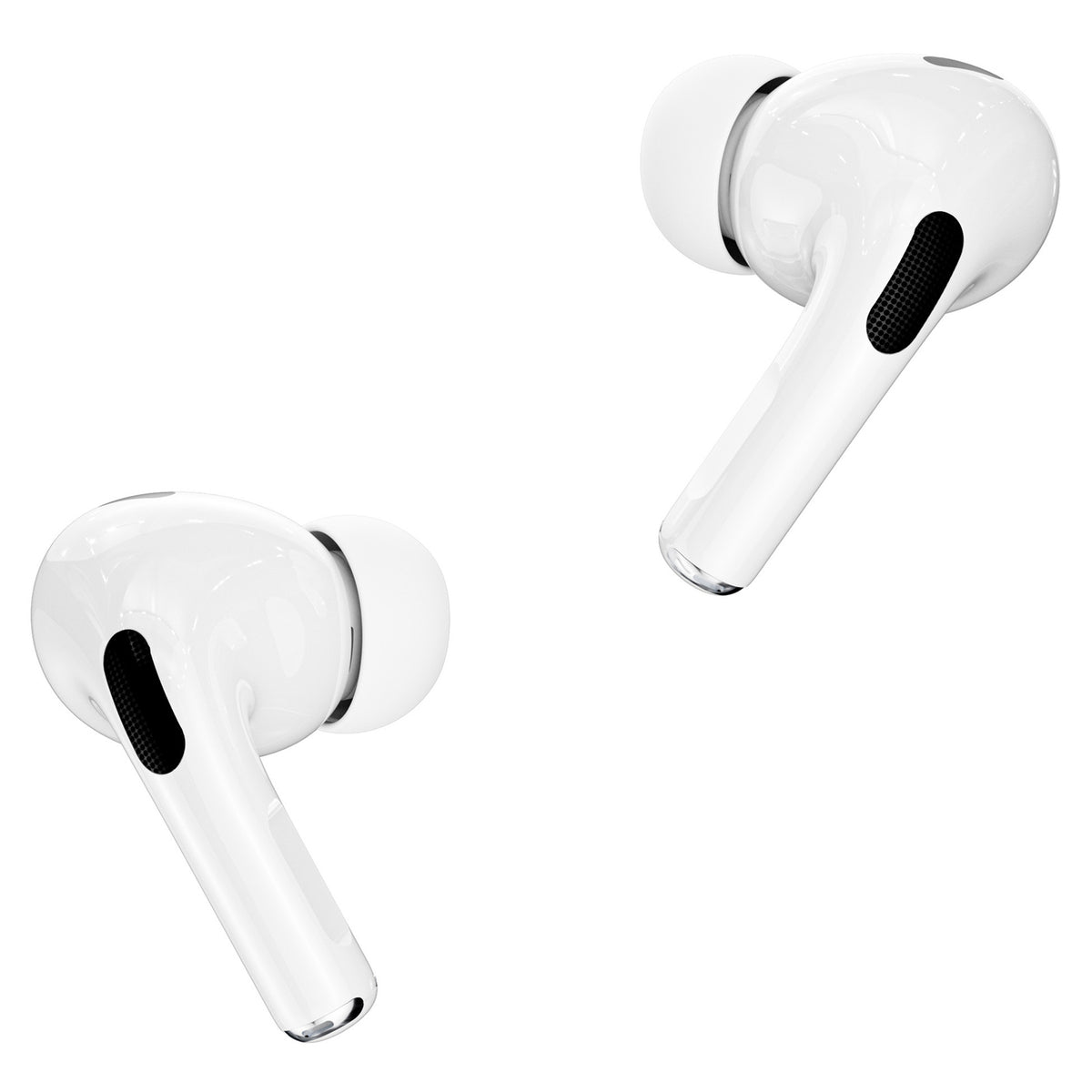 RCA WAVE-48WHITE True Wireless Bluetooth Earbuds with Charging Case and Display, White