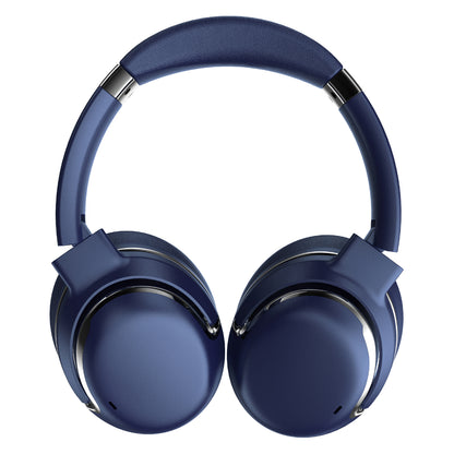 RCA WAVE-76NVY Wireless Bluetooth Headphones with Active Noise Cancellation, Navy