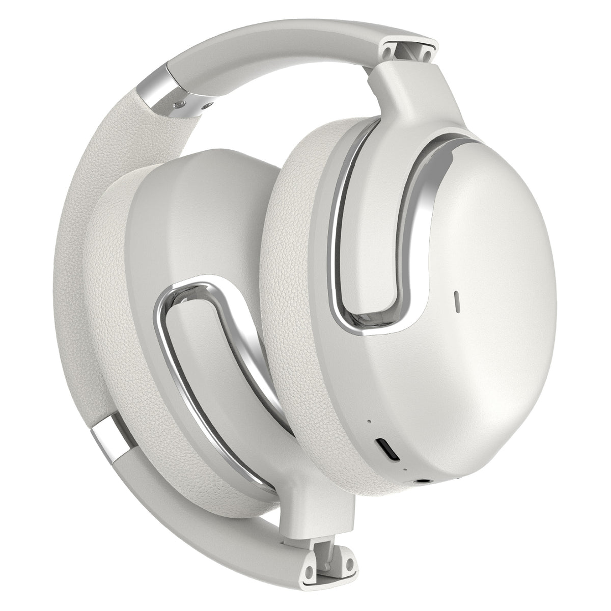 RCA WAVE-76SLV Wireless Bluetooth 5.4 Headphones with Active Noise Cancellation, Silver