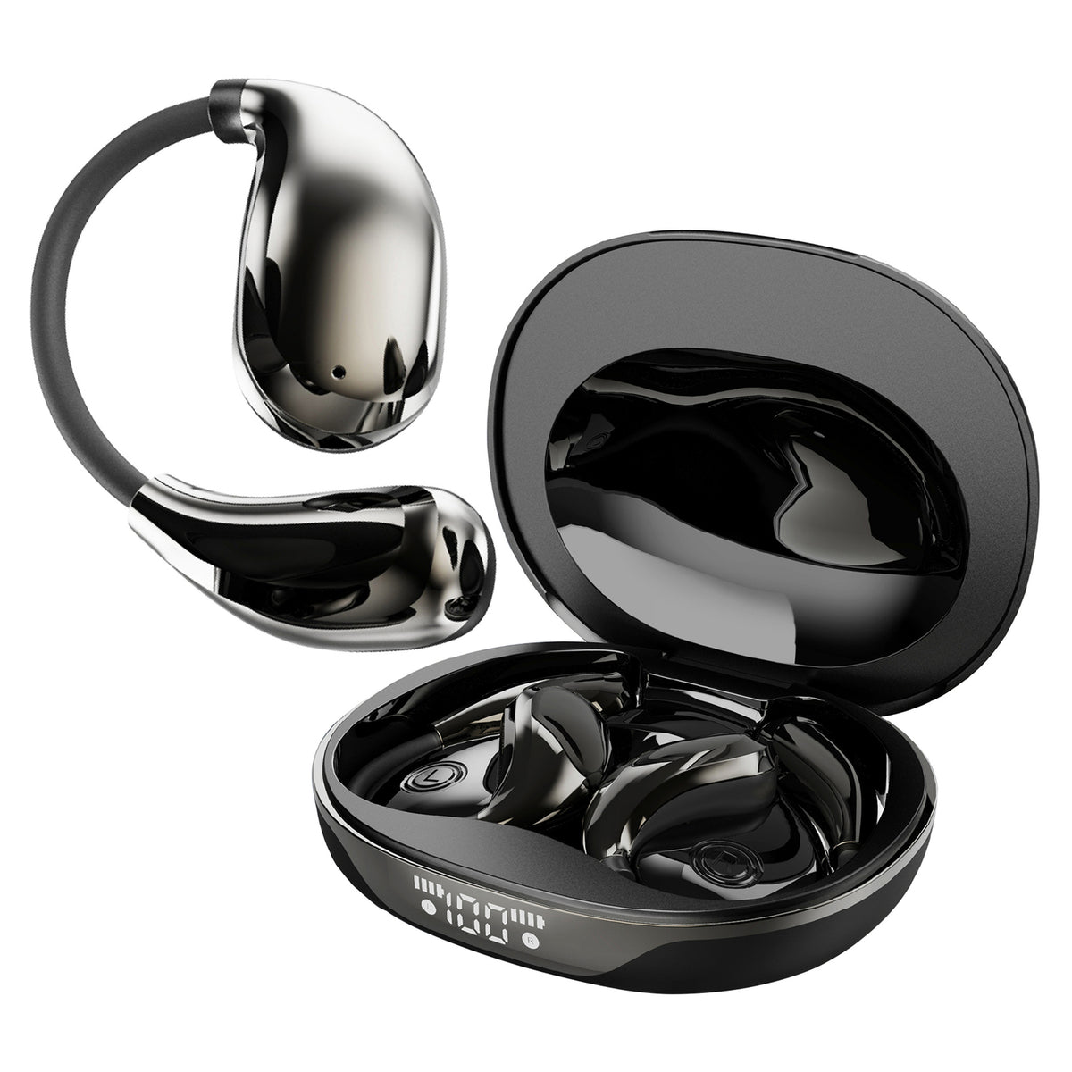 RCA WAVE-88BLK AI Translation Wireless Bluetooth Earbuds, Black
