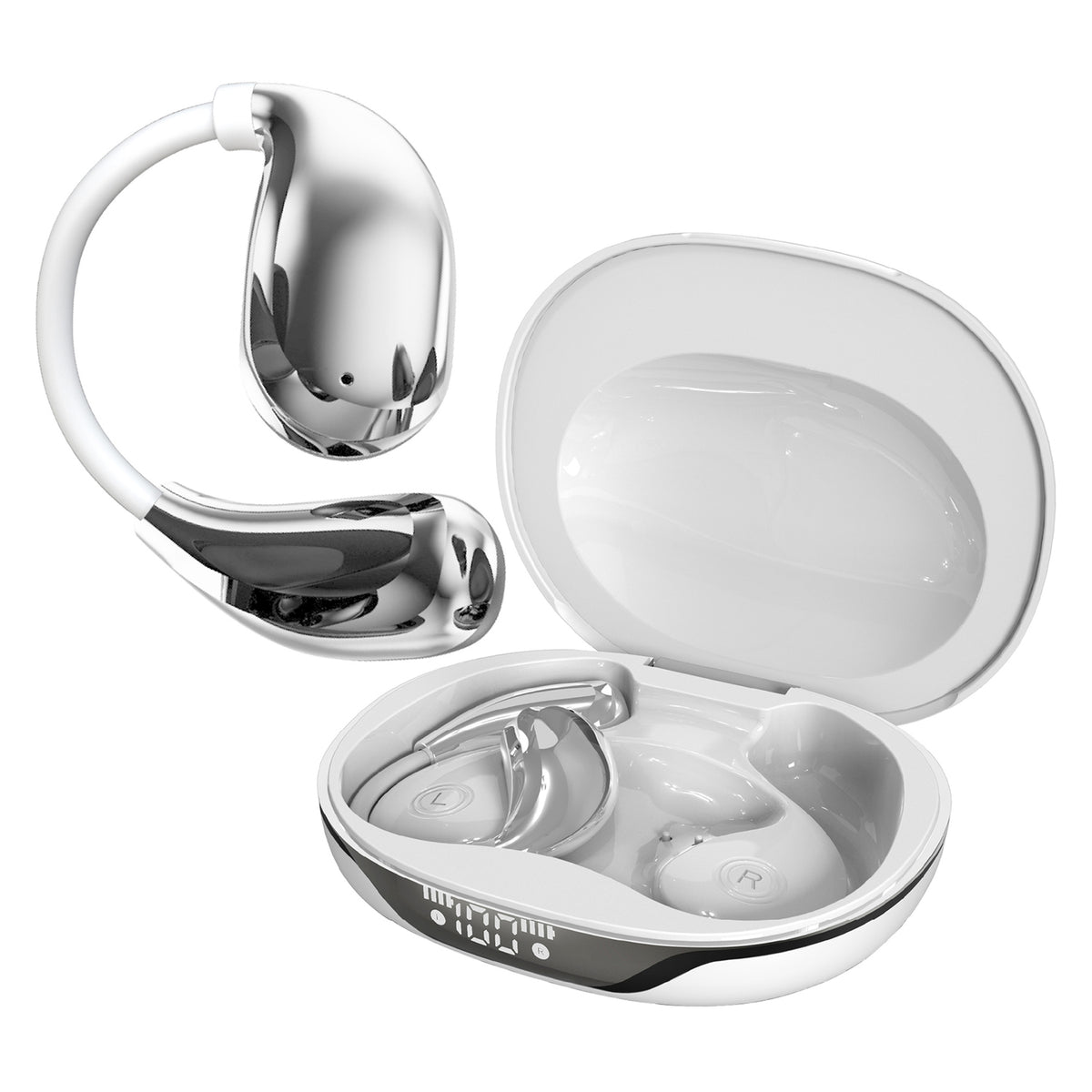 RCA WAVE-88WHT AI Translation True Wireless Earbuds, White
