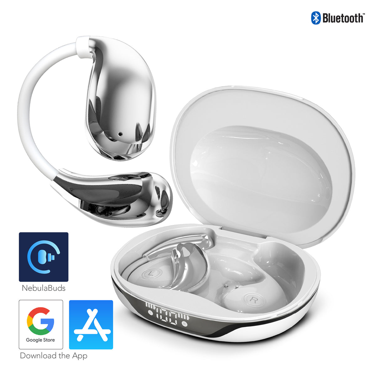 RCA WAVE-88WHT AI Translation True Wireless Earbuds, White