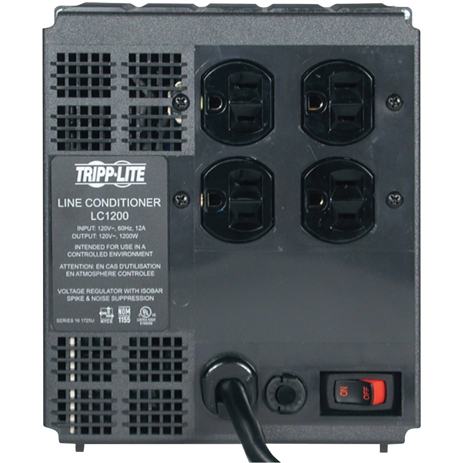 TRIPP LITE(R) LC1200 1200W Surge Protector Power Strip with EMI/RFI Noise Filtering