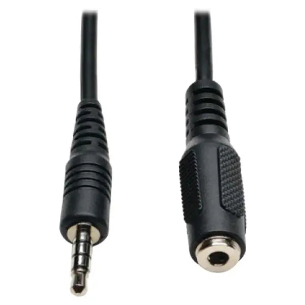 Tripp Lite P318-006-MF 6 ft 3.5mm Mini Audio 4-Pole Cable with Strain Relief and EMI/RFI Shielding