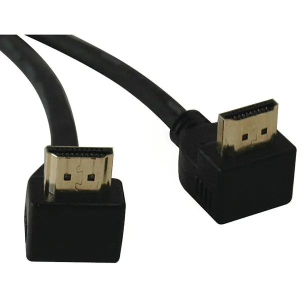 Tripp Lite(R) P568-006-RA2 Right Angle HDMI Gold Cable - 6 ft., High-Speed, HDMI 2.0, HDCP Compliant