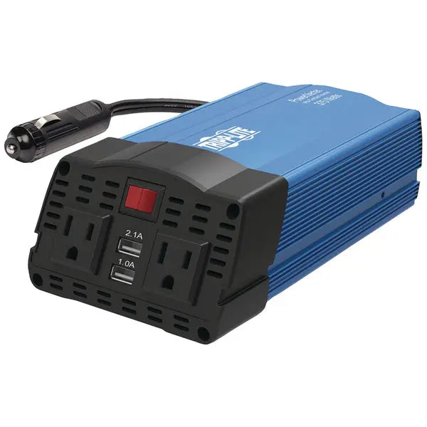 Tripp Lite (Part Number PV375USB) 375W AC Inverter with Dual USB Ports and Battery Cables