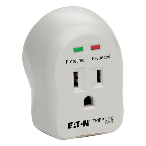 Tripp Lite SpikeCube Surge Protector - 600 Joules, 1 Outlet, Grounded Wall Tap
