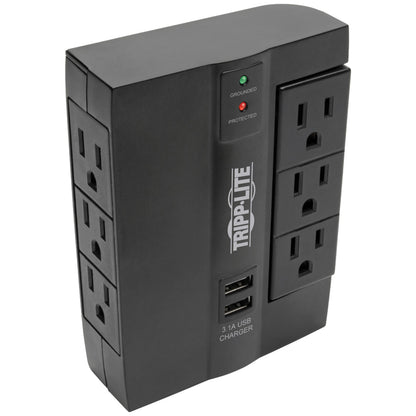 Tripp Lite by Eaton SWIVEL6USB 6-Outlet Direct-Plug Surge Protector with USB Charging