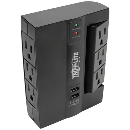 Tripp Lite by Eaton SWIVEL6USB 6-Outlet Direct-Plug Surge Protector with USB Charging