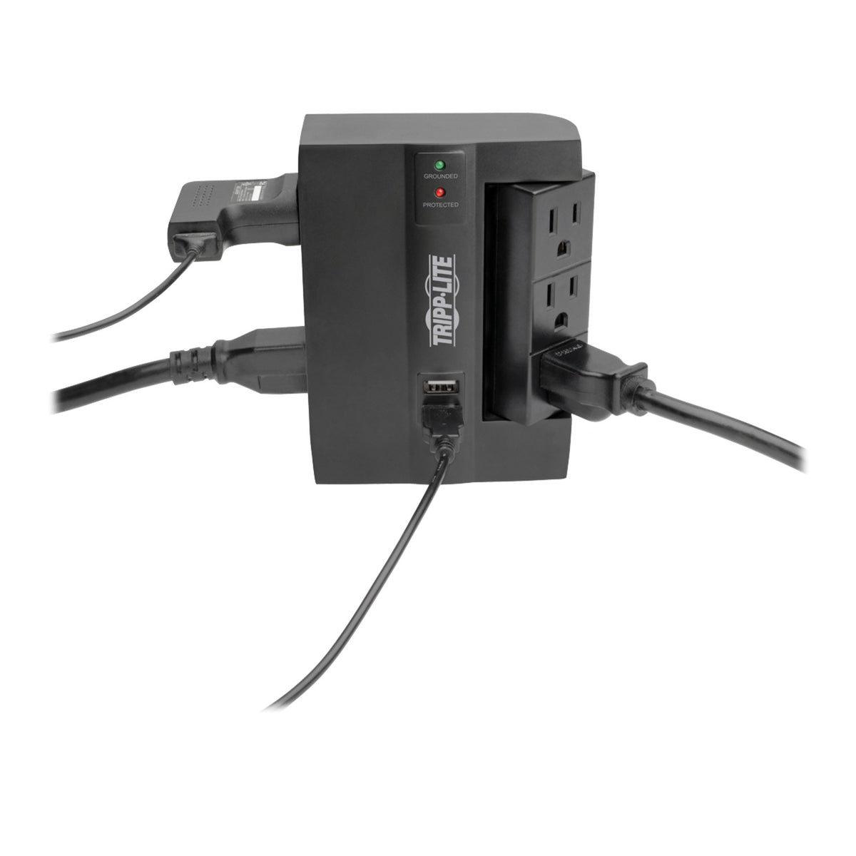Tripp Lite by Eaton SWIVEL6USB 6-Outlet Direct-Plug Surge Protector with USB Charging