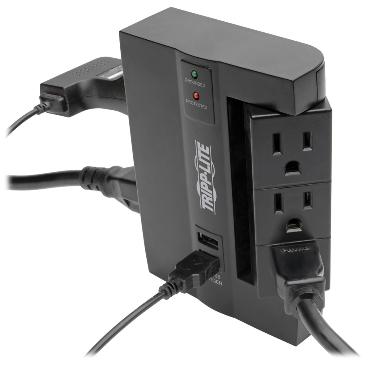 Tripp Lite by Eaton SWIVEL6USB 6-Outlet Direct-Plug Surge Protector with USB Charging