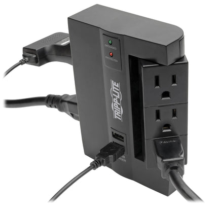 Tripp Lite by Eaton SWIVEL6USB 6-Outlet Direct-Plug Surge Protector with USB Charging