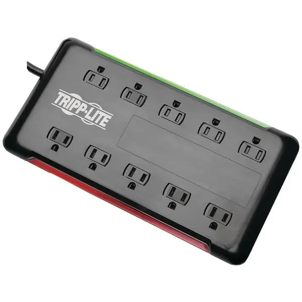 Tripp Lite TLP1006B Surge Protector Power Strip with 10 Outlets, 2880 Joules, and EMI/RFI Filtering