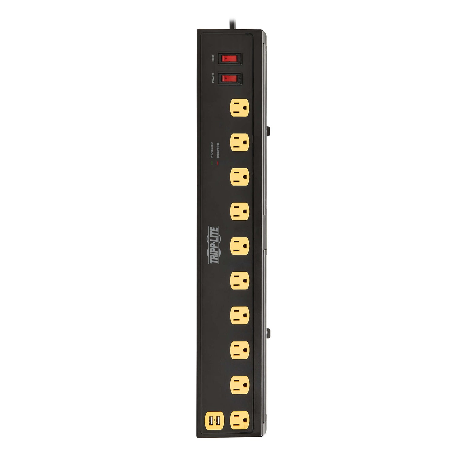 Tripp Lite by Eaton TLP1006USB Protect It! 10-Outlet Surge Protector with USB Charging and LED Light Bars