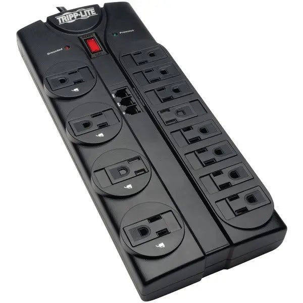TRIPP LITE(R) TLP1208TEL 8 ft. 12-Outlet Surge Protector with Phone Line Protection