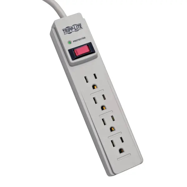 Tripp Lite TLP404 4 Outlet Surge Protector with EMI/RFI Noise Filtering and 450 Joules Protection