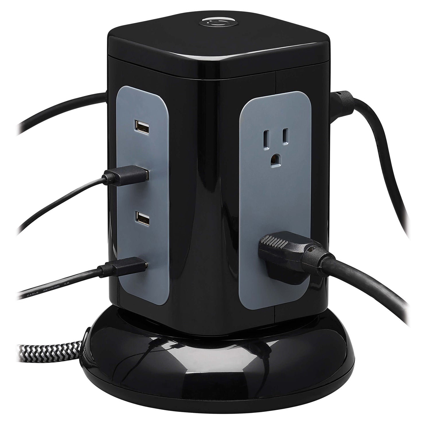 Tripp Lite by Eaton TLP606UCTOWER 6-Outlet Tower Surge Protector with USB-C and USB-A Charging