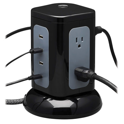 Tripp Lite by Eaton TLP606UCTOWER 6-Outlet Tower Surge Protector with USB-C and USB-A Charging