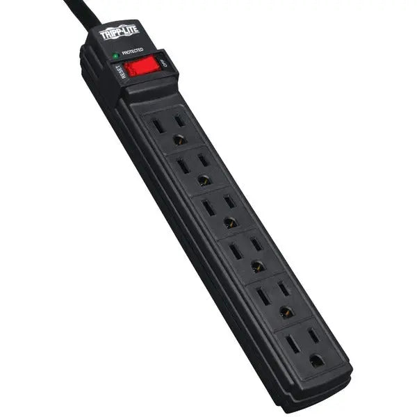 TRIPP LITE TLP6B Surge Protector Power Strip with 6 Outlets and 6-Foot Cord