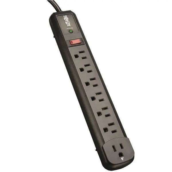 TRIPP LITE TLP74RB Surge Protector with 7 Outlets and 1,080 Joules of Surge Suppression