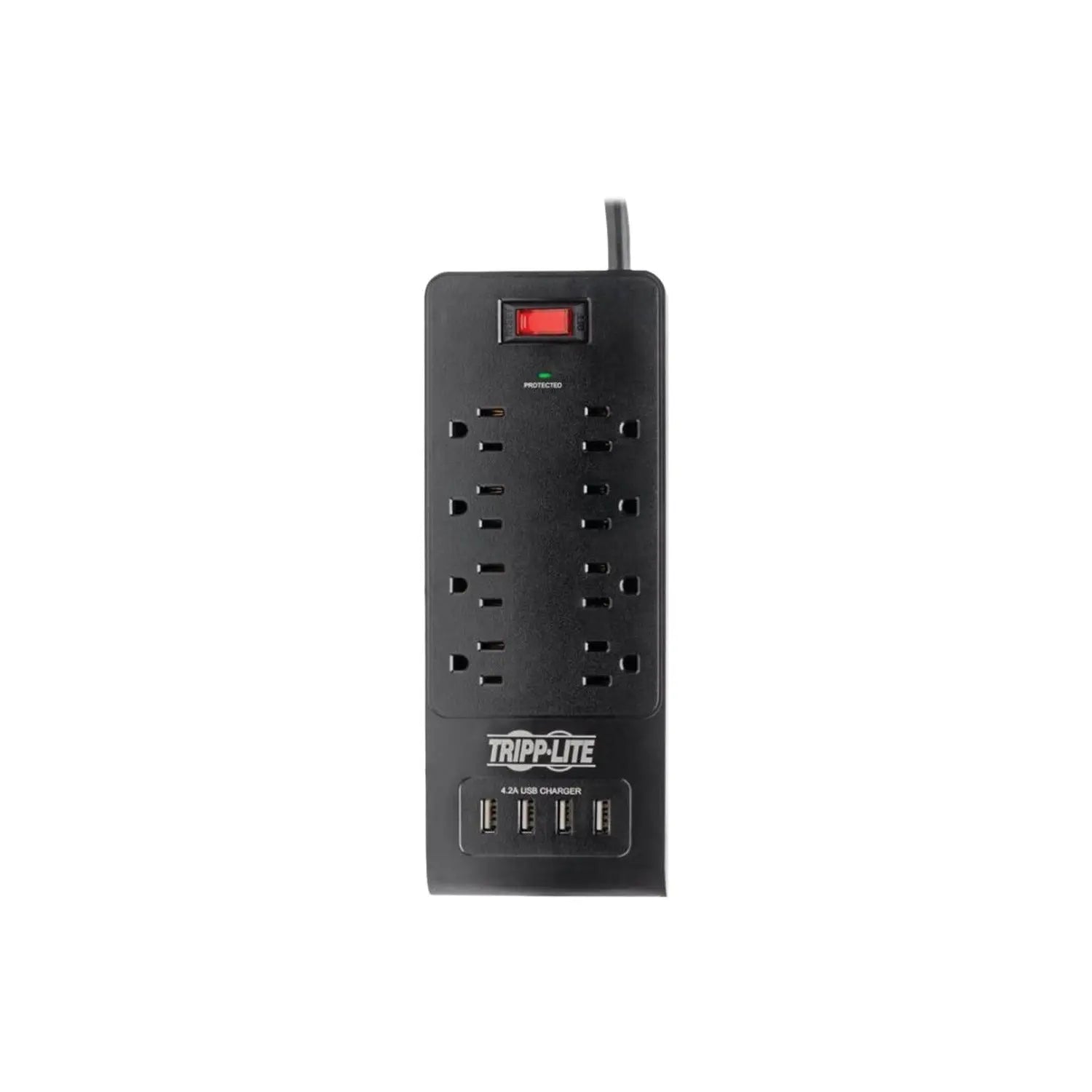 Eaton Tripp Lite Series Protect It! TLP864USBB 8-Outlet Surge Protector with USB Charging