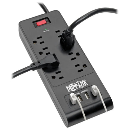 Eaton Tripp Lite Series Protect It! TLP864USBB 8-Outlet Surge Protector with USB Charging