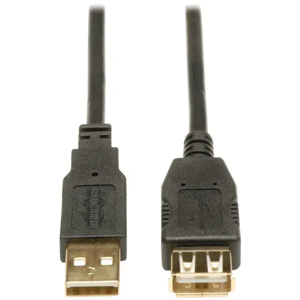 Tripp Lite U024-010 10 ft USB Extension Cable - Male to Female, High-Speed Data Transfer, Double-Shielded, Gold-Plated Connectors