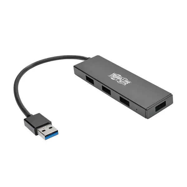 Tripp Lite U.S.B. 3.0 Four-Port Slim Portable Hub – Model U360-004-SLIM