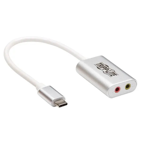 Tripp Lite U437-002 USB-C to 3.5mm Audio Adapter for Laptop and Mobile Devices