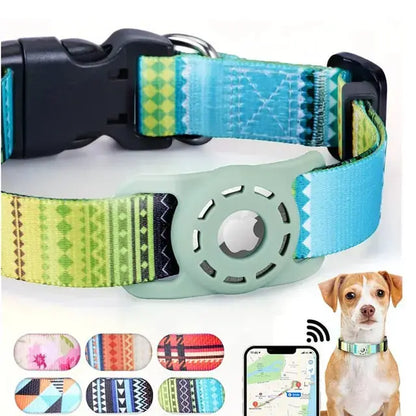 Digital Printing Collar for Apple Airtag - Pets Accessories Atticus Goods