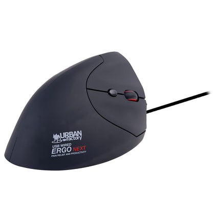 URBAN FACTORY Ergo Next VRT Wired Mouse, EMR01UF-N