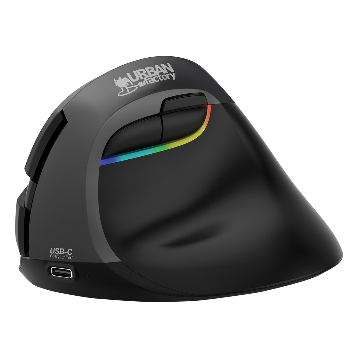 URBAN FACTORY EPR20UF Ergo Pro Wireless Ergonomic Mouse with Bluetooth and 2.4 GHz Connectivity